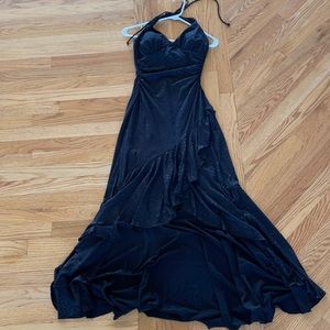Black shiny/glitter dress